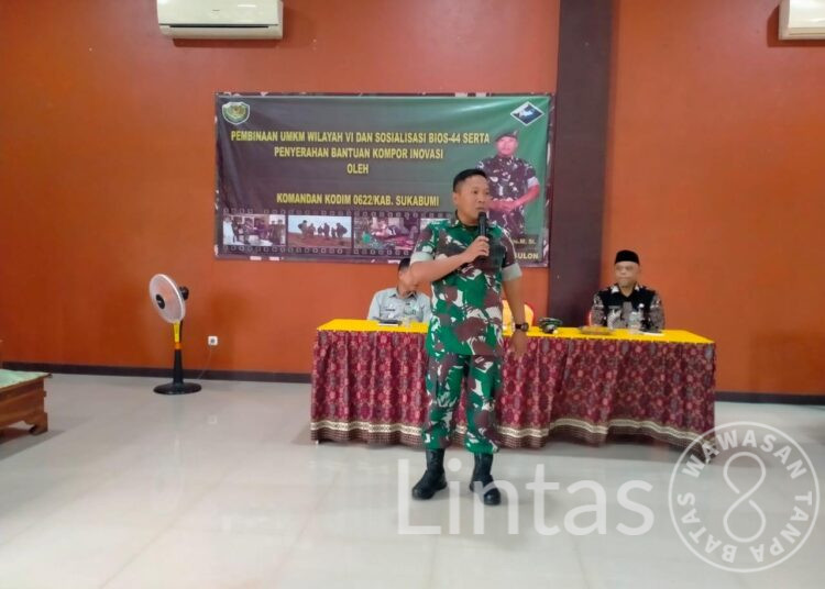 Dukung Pelaku Usaha UMKM Kodim 0622 Kabupaten Sukabumi Beri Bantuan