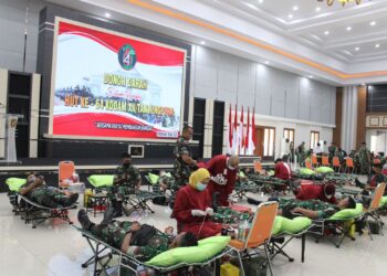 Pangdam XII/Tpr Buka Kegiatan Bakti Sosial Donor Darah Peringati HUT Kodam