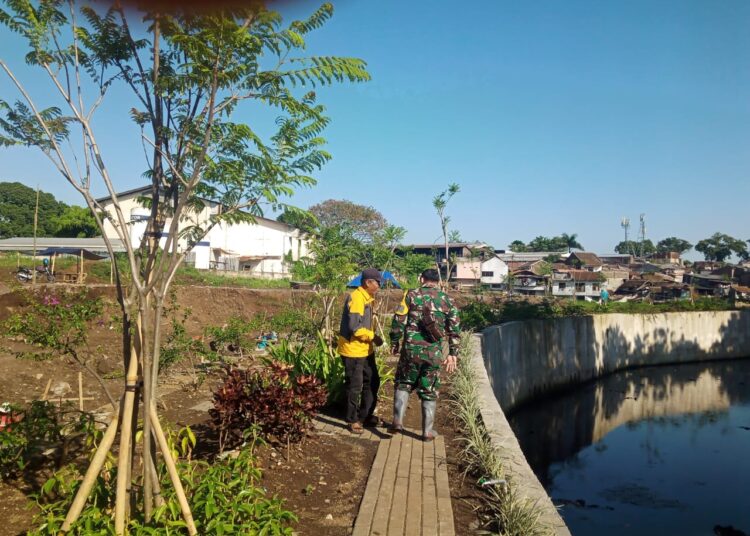 Satgas Sektor 22 Citarum Lakukan Patroli, Lindungi Ekosistem Kolam Retensi