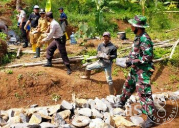 TMMD Ke-114 Kodam III/Siliwangi, Warga Garut Sangat  Antusias Membantu