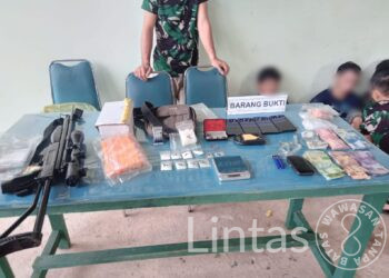 Satgas Pamtas Yonif 645/GTY Gagalkan Peredaran Sabu di Perbatasan RI-Malaysia