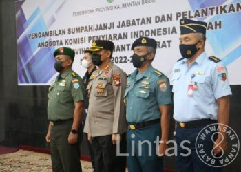 Kapendam XII/Tpr Hadiri Pelantikan Pengurus KPID Kalbar Periode 2022 – 2025