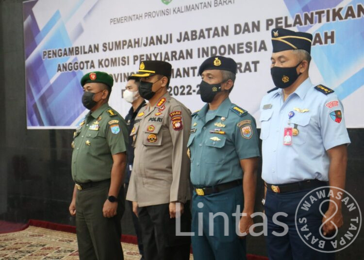 Kapendam XII/Tpr Hadiri Pelantikan Pengurus KPID Kalbar Periode 2022 – 2025