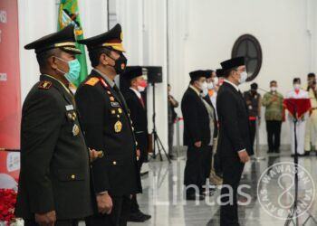 Pasukan Pengibar Bendera Pusaka (Paskibraka) Tingkat Provinsi Jabar Tahun 2022 Sore Tadi Dikukuhkan