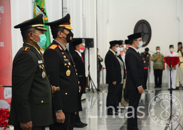 Pasukan Pengibar Bendera Pusaka (Paskibraka) Tingkat Provinsi Jabar Tahun 2022 Sore Tadi Dikukuhkan