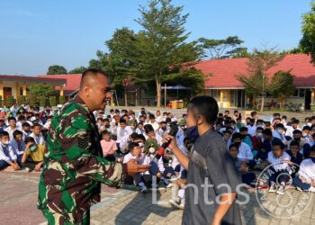 Dansub 15 Sektor 22 Citarum : Sosialisasi Siswa SMP Tentang Ekosistem & Lingkungan