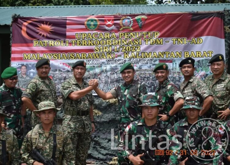Danrem 121/Abw Tutup Patroli Terkoordinasi Seri 1 Tahun 2022 di Sarawak