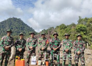 Meningkatkan Hasil Pertanian, Satgas Pamtas RI-Malaysia Yon Armed 5/PC/Tarik Perkenalkan BIOS 44&nbsp;&nbsp;