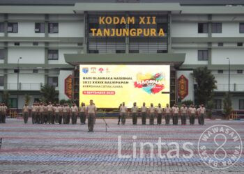 Gelorakan Semangat Olahraga, Prajurit dan PNS Kodam XII/Tpr Peringati HAORNAS ke-39