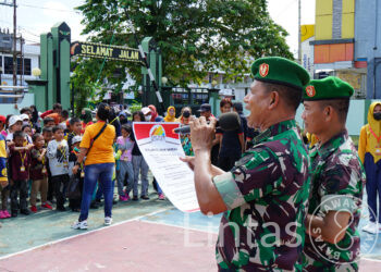 Kenalkan Profesi TNI Pada Anak, Kodim 1016/Plk Terima Kunjungan Field Trip Kemah Pelangi