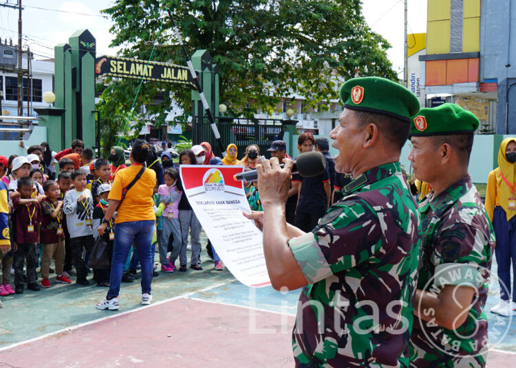 Kenalkan Profesi TNI Pada Anak, Kodim 1016/Plk Terima Kunjungan Field Trip Kemah Pelangi