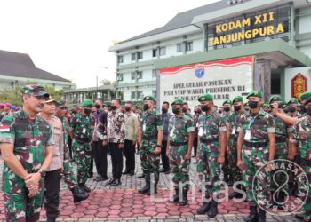 Pangdam XII/Tpr Cek Kesiapan Pasukan Pengamanan Kunjungan Wakil Presiden