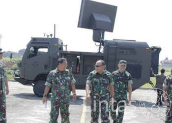 Kadislitbangad Cek Langsung Uji Coba Prototipe Radar Surveillance Arhanud Tahap IV Hasil Litbanghan Pussenarhanud Kodiklatad TA 2021