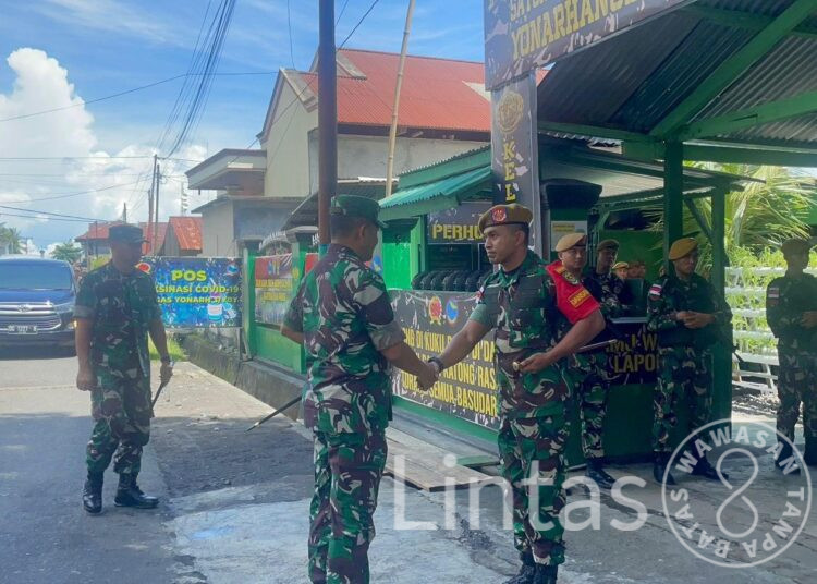 Kunjungan Pangdam XVI/Pattimura di Komando Taktis Satgas Organik Batalyon Arhanud 3/YBY 