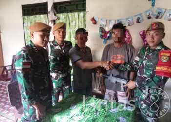 Satgas Organik Yon Arhanud 3/YBY Kodam III/Slw, Kembali Terima Senjata Rakitan