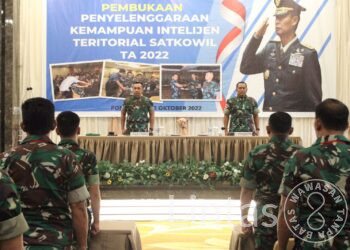 Tingkatkan Kemampuan Apkowil Satuan Jajaran, Kodam XII/Tpr Gelar Garpuan Intelter Satkowil TA 2022