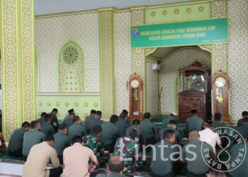 Prajurit dan PNS Kodam XII/Tpr Peringati Maulid Nabi Muhammad SAW 1444 H