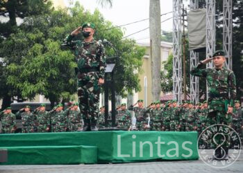 Kasdam III/Slw Brigjen TNI Widjanarko Pimpin Upacara Bendera 17-an