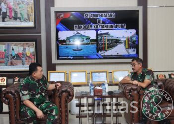 Pangdam XII/Tpr Terima Kunjungan Tim Pokja Kajian Strategis Sahli Kasad Bidang Banusia