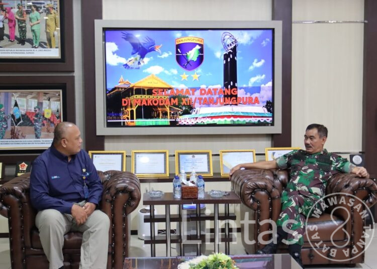 Pangdam XII/Tpr Terima Kunjungan Silaturahmi GM PT. PLN UIW Kalbar