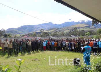 Satgas Organik Yonif Raider 301/PKS, Bersama Elemen Masyarakat Turut Serta Ikuti Acara Hari Kesehatan Nasional