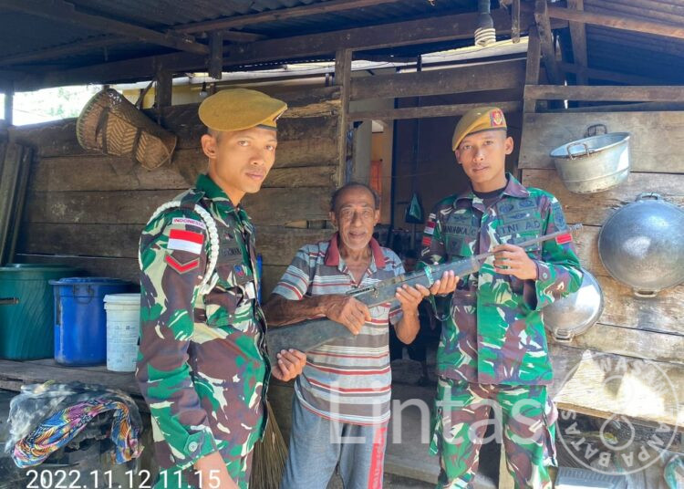 Dansatgas Arhanud 3/YBY : Sudah 27 Pucuk Senpi Rakitan Kami Terima Berkat Komsos