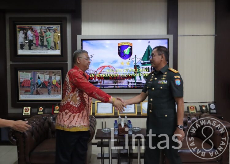 Pandam XII/Tpr Terima Audiensi Dengan Pengurus Provinsi FOBI Kalbar