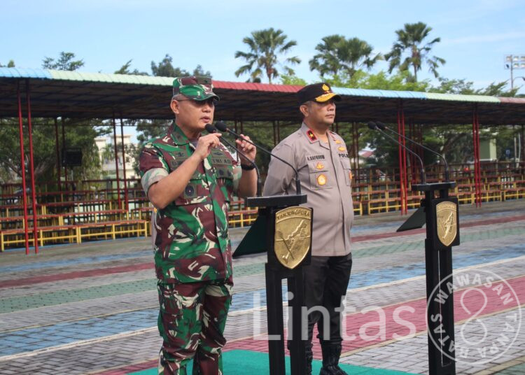 Kasdam XII/Tpr Pimpin Apel Gelar Pasukan Pengamanan VVIP