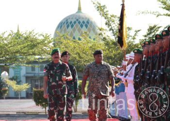 Pangdam XII/Tpr, Terima Lawatan Timbal Balas Panglima Divisyen I Infantri Malaysia