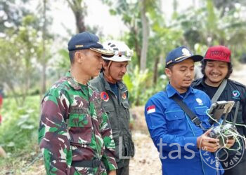 Topdam III/Siliwangi Bersama Penggiat Drone Upayakan Update Jalur Sesar Cimandiri