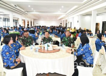 PNS Kodam XII/Tpr Ikuti Upacara Virtual dan Syukuran HUT ke-51 Korpri