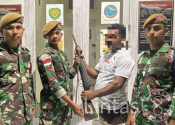 Pembinaan Teritorial Satgas Yon Arhanud 3/YBY Berhasil Menggugah, Warga Serahkan Senpi sebanyak 36 Pucuk