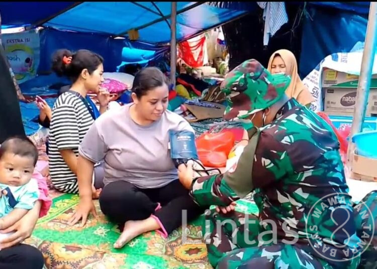 Yon Armed 4/105 GS/Parahyangan, Berkesinambungan Ringankan Penderitaan Pengungsi Gempa Cianjur