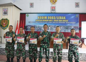 Babinsa Terbaik Kodim 0603/Lebak Peroleh Penghargaan Dandim