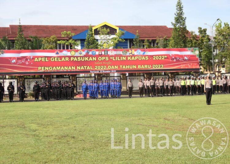 Kasdam XII/Tpr Hadiri Apel Gelar Pasukan Operasi Lilin Kapuas 2022