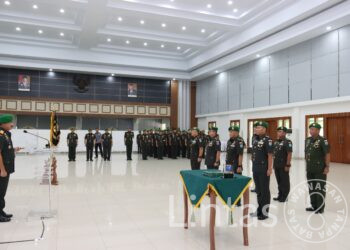 Pangdam XII/Tpr Pimpin Sertijab Pejabat Golongan IV