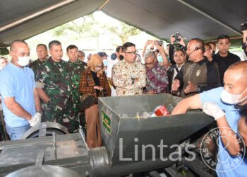 Mesin Pencacah Sampah Inovasi Mayjen TNI Kunto Arief Wibowo, S.I.P., Beserta Tim, Resmi di Launching