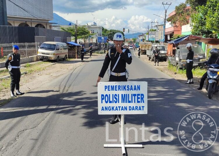 OJT Taruna Akmil Di Denpom III/2 Garut, Gelar Razia Kendaraan Bermotor
