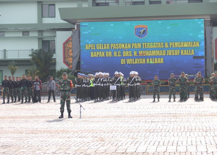 Kodam XII/Tpr Gelar Apel Kesiapan Pengamanan Kunjungan Kerja Mantan Wakil Presiden RI Jusuf Kalla