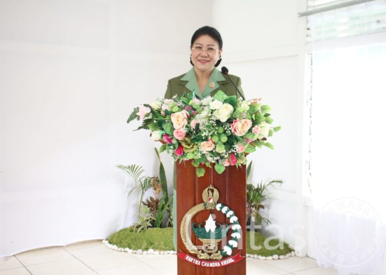 Ketua Persit KCK Daerah XII/Tpr Pimpin Penyerahan Tugas dan Tanggung Jawab Jabatan