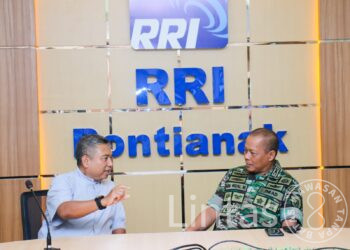 Kapendam XII/Tpr Anjangsana ke Kantor RRI Pontianak
