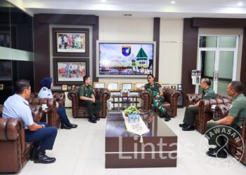 Pangdam XII/Tpr Terima Kunjungan Pejabat Baru Kaotmil II-06 dan Kadilmil I-05