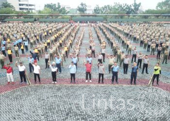 Kuatkan Sinergitas, TNI-Polri dan ASN Kalbar Laksanakan Olahraga Bersama