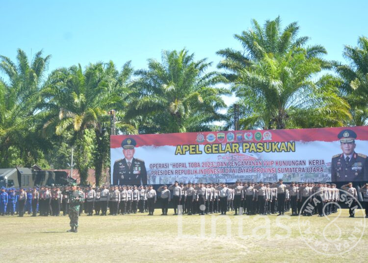 Pangdam I/BB Pimpin Apel Gelar Pasukan Operasi Hopal Toba 2023 dan PAM VVIP Kunker Presiden RI