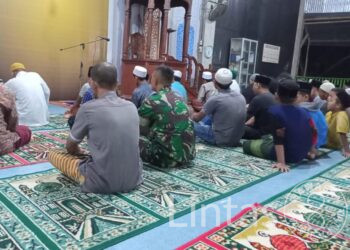 Perkokoh Keimanan Babinsa Koramil 03/Rantau Selamat, Manunggal Subuh Bersama Masyarakat