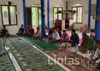 Peringatan Isra’ Mi’raj Nabi Muhammad SAW 27 Rajab 1444 H Dihadiri Prajurit Satgas Pamtas Yonif 645/GTY