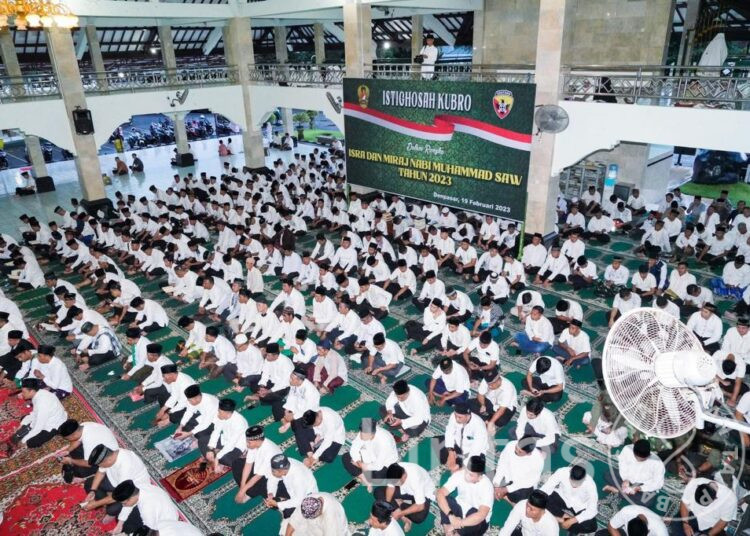 Dzikir dan Doa Keselamatan Bangsa, Pangdam Ikuti Istighosah Kubro Isra Mi’raj