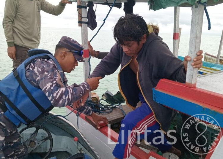 TNI AL Berhasil Evakuasi Korban Hanyut di Perairan Pulau Bunyu.