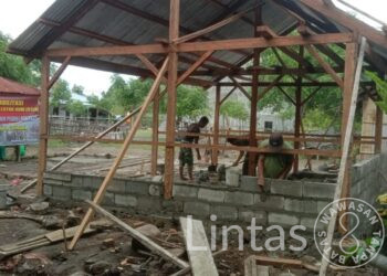 Demi Tepat Sasaran Anggota Kodim 1625/Ngada Gencar terus Pengerjaan RTLH Di Nagekeo