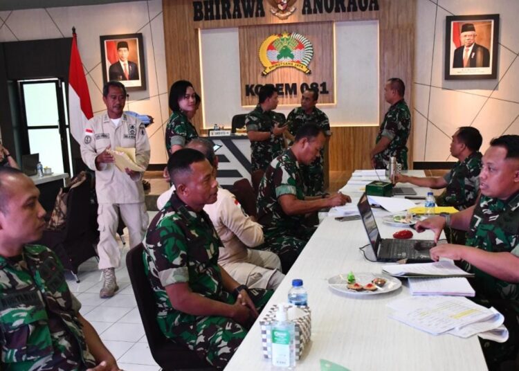 Danrem 081/DSJ Sambut Tim Audit Kinerja TNI TA 2023